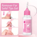 15ml wear nail needle tube nail polish remover solid patch glue UV jelly glue fast nail polish remover gentle and non-irritating
