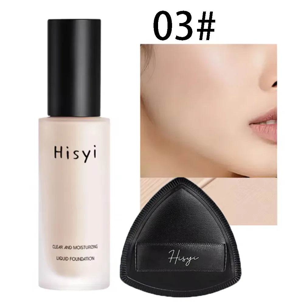 HISYI Moisturizing contour foundation whitening waterproof and sweat-proof makeup concealer long-lasting makeup cosmetics