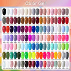 Arte Clavo Solid Color Gel Nail Polish 15ml Soak Off UV LED Gel Semi-Permanent Glitter Polish For Manicure Nail Art Salon Gel