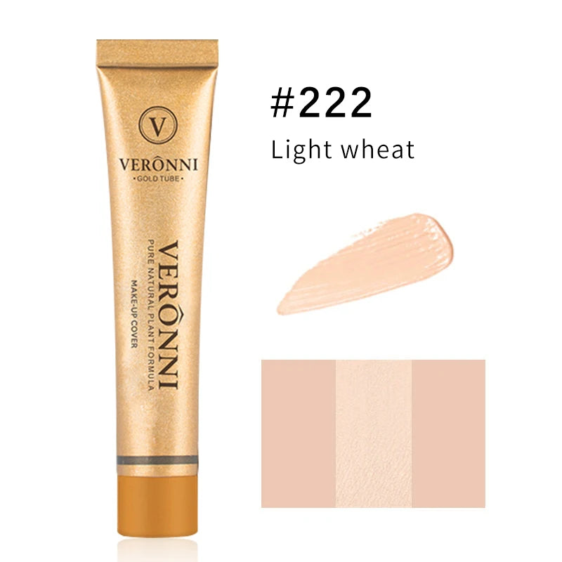 VERONNI Brand Maquiagem Liquid Concealer 30g Flawless Waterproof Body Tattoo Makeup Cover Foundation Face Cosmetics Make Up Base