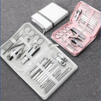 26 Pcs Manicure Set Stainless Steel Nail Clippers Cuticle Nipper Pedicure Care Tool Dead Skin Scissor Cleaning Grooming Ki