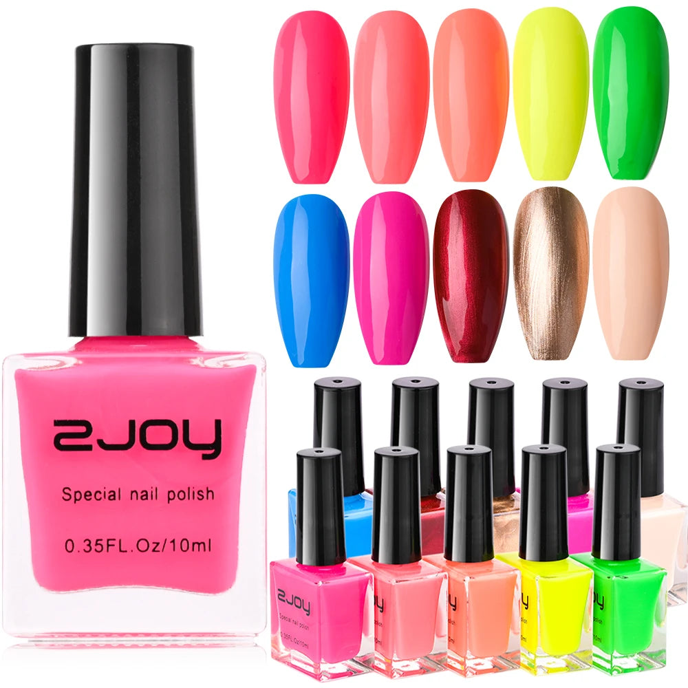 10ml Nail Stamping Polish Varnish Black White Colorful Nail Printing Lacquers for Stamping Plate 30 Colors Nail Stamping Polish