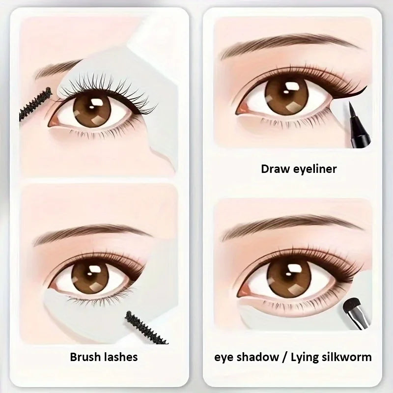 Silicone Multifunctional Eye Makeup Assistant - Easy Mascara Guard, Precise Eyeshadow Applicator, Reusable Eyeliner Pad Template