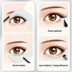 Silicone Multifunctional Eye Makeup Assistant - Easy Mascara Guard, Precise Eyeshadow Applicator, Reusable Eyeliner Pad Template