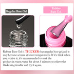 UR SUGAR 7ml Nude Crystal Rubber Base Gel Natural Color Semi Permanent Soak off UV LED Gel Nail Art Varnish