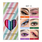 6-Piece Retractable Eyeliner Pencil Set – Waterproof & Smudge-Proof Gel Liners, Colorful Long-Lasting Eye Makeup Kit