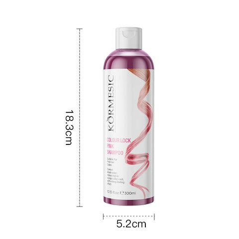 Unisex Color-Protecting Shampoo,Color Locking,Moisture Replenishing Shampoo,Lasting Color Care Purple Pink Color Fixing Shampoo
