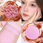 HISYI cute, pop, gradient blush, matte, delicate, daily nude makeup, brightens the color, naturally whitens students