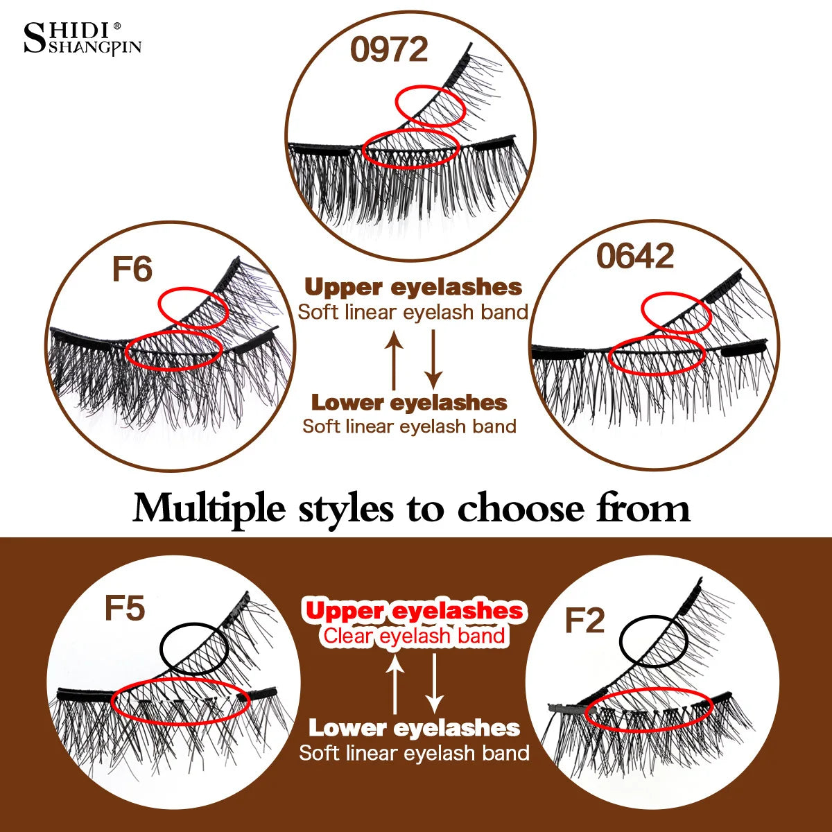 5pairs Magnetic Eyelashes Handmade 3D Natural Magnetic False Eyelashes Reusable Magnetic Eyelashes Tweezers Set Lashes Extension